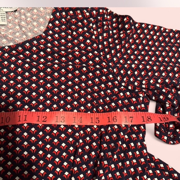 Maternity Wear En Vie de Fraise Paris printed dress with tie waist - Picture 5 of 10